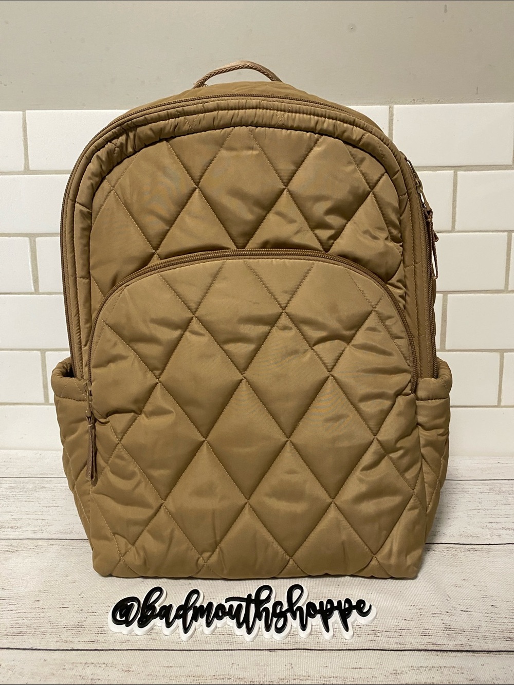 Vera Bradley Outlet Essential Large Backpack in Tiger's Eye
